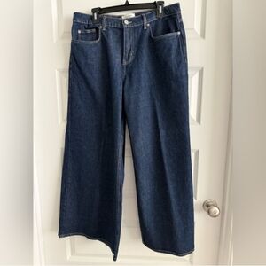 NWOT BDG Dark Wash Palazzo Jeans - W31, Fit 34/XL